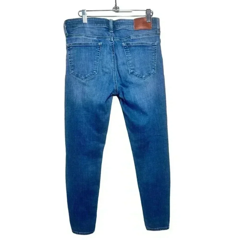 Lucky Brand Mid Rise Ava Skinny Ankle Medium Wash Size 6/28 Stretch Denim
